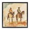 Stupell Industries Western Watercolor Cowboys Right Floating Frame, design by Petal Prints Design